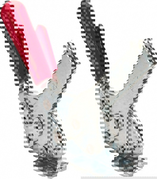 Manual Hold-Down Toggle Clamp: Horizontal, 840 lb Capacity, U-Bar, Flanged Base